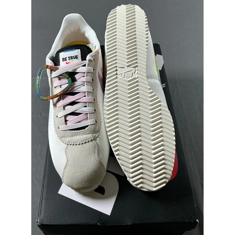 Nike Cortez Be True Summit White Multi-Color DR5491-100 Mens 8.5 Womens 10